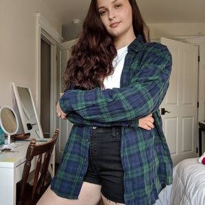 Blue and Green Flannel